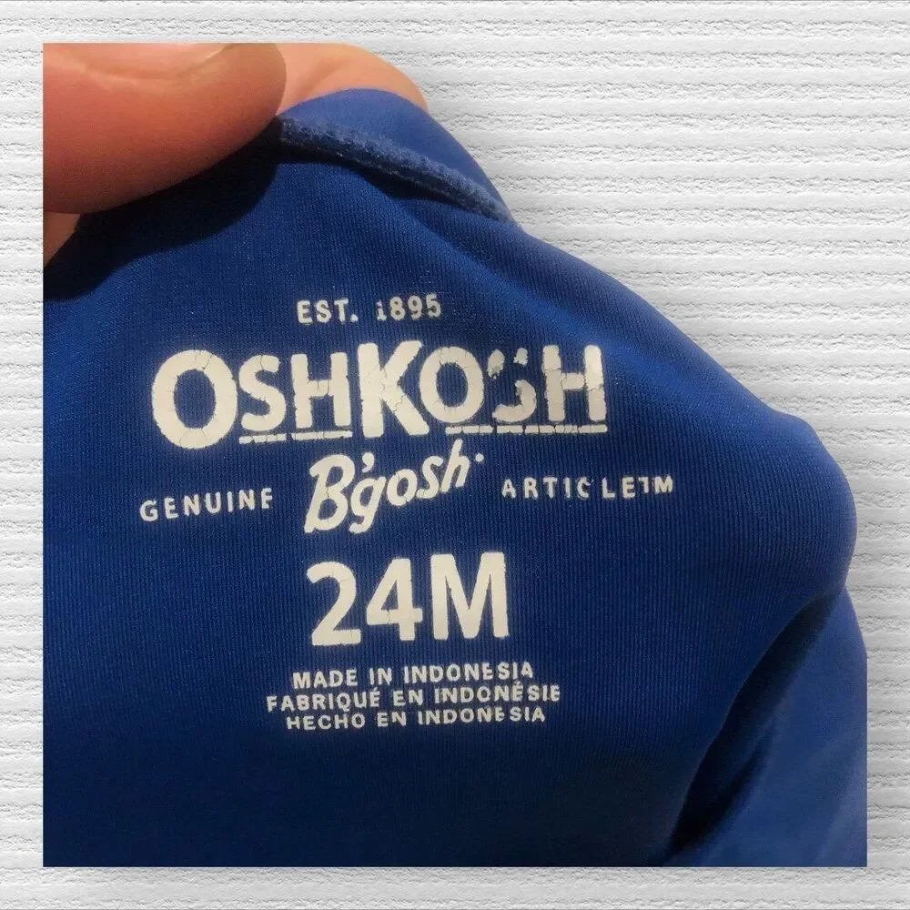 Oshkosh 24m Shark RashGuard Short Sleeve Tee